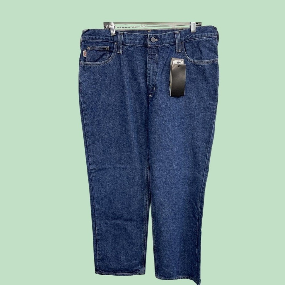 Carhartt FR Flame Resistant Relaxed Fit Jeans Mens 38x30 Denim FRB004-MDS